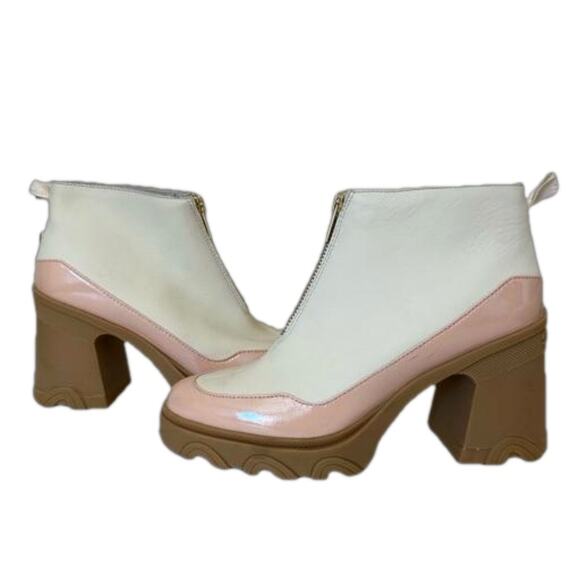Sorel NEW Brex Heel Chelsea Boot in Natural, Pardox Pink Waterproof Size 11 - Picture 2 of 14